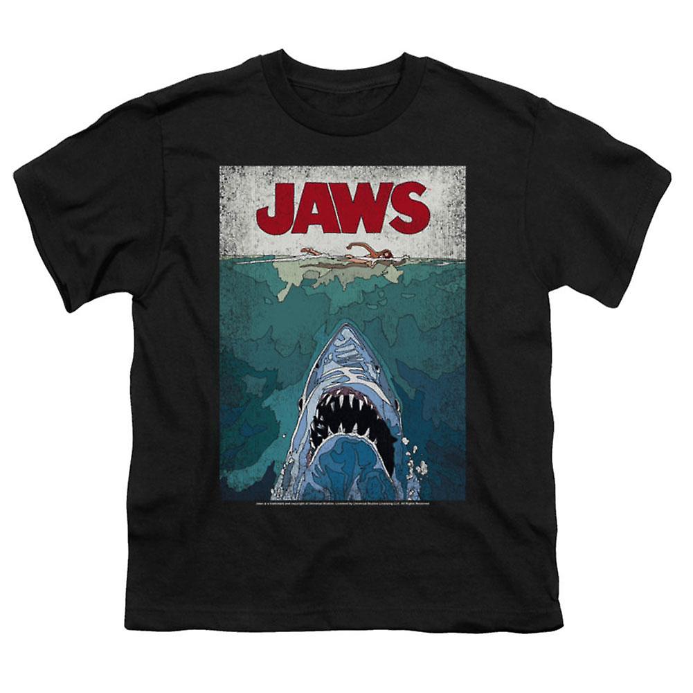 Foto 2 pulgar | Camiseta Rockinstone Jaws Con Póster Forrado, 180 G/m², 100% Algodón - Venta Internacional.