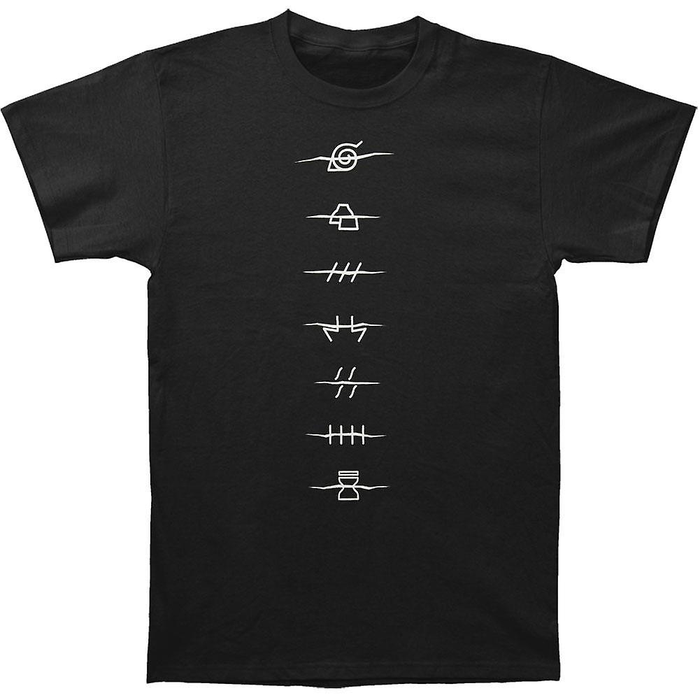 Camiseta Rockinstone Naruto Village Symbols 100% Algodón - Venta Internacional.