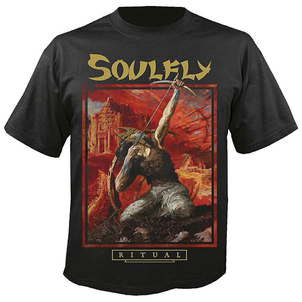 Foto 2 pulgar | Camiseta Rockinstone Soulfly Ritual 100% Algodón - Venta Internacional.