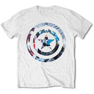 Foto 1 | Camiseta Rockinstone Captain America Knock Out Para Hombre - Venta Internacional.