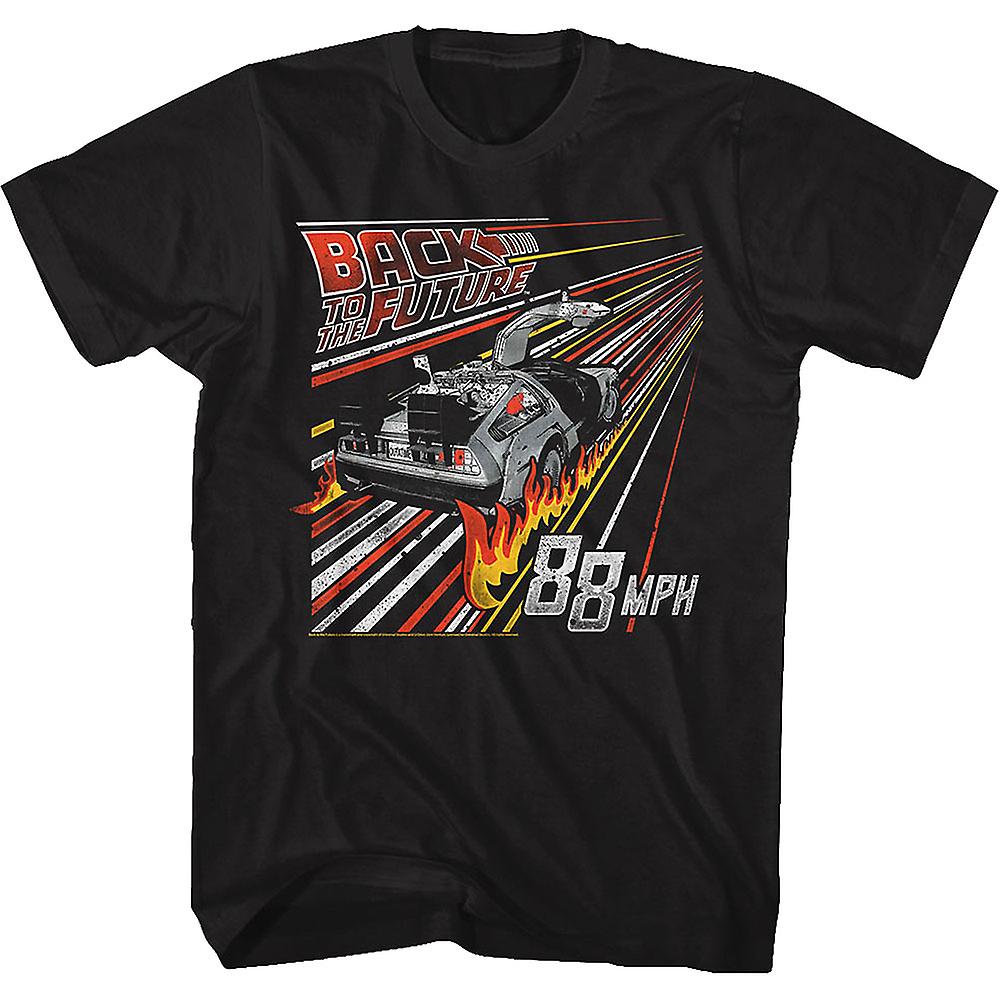 Foto 2 pulgar | Camiseta Rockinstone Retro Fire Tracks Back To The Future - Venta Internacional.
