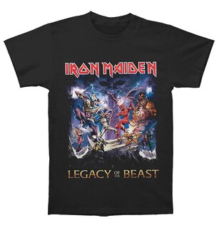 Foto 1 | Camiseta Rockinstone Iron Maiden El Legado De La Bestia - Venta Internacional.
