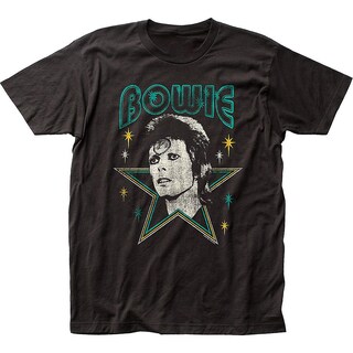 Foto 1 | Camiseta Rockinstone David Bowie Stars 100% Algodón - Venta Internacional.