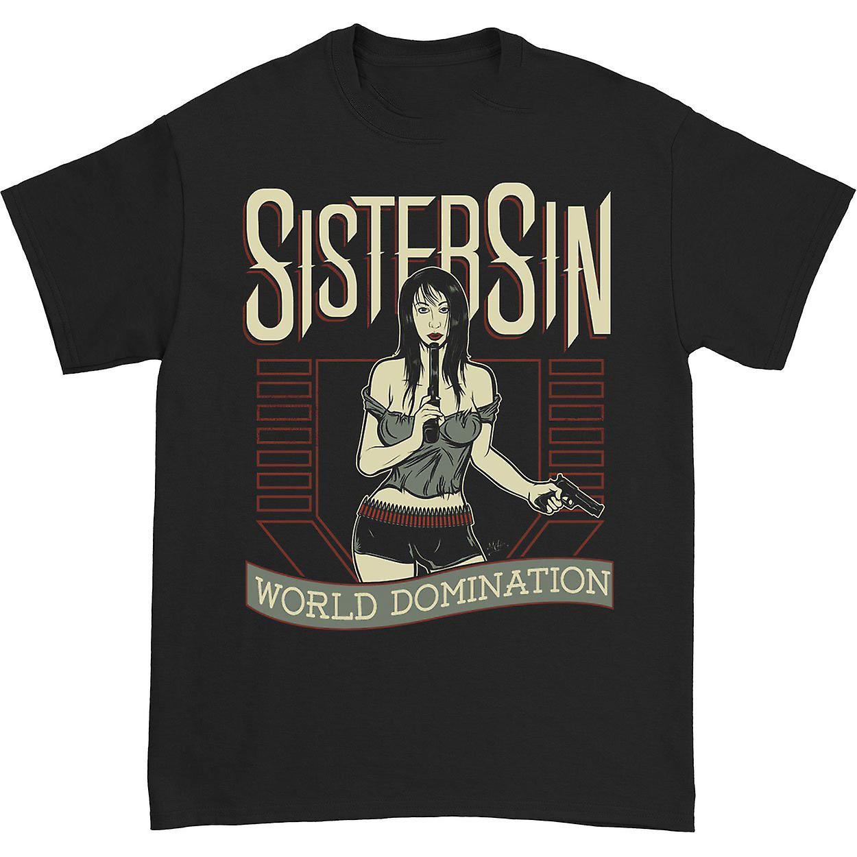 Foto 2 pulgar | Camiseta Rockinstone Sister Sin World Domination 180 G/m² - Venta Internacional.