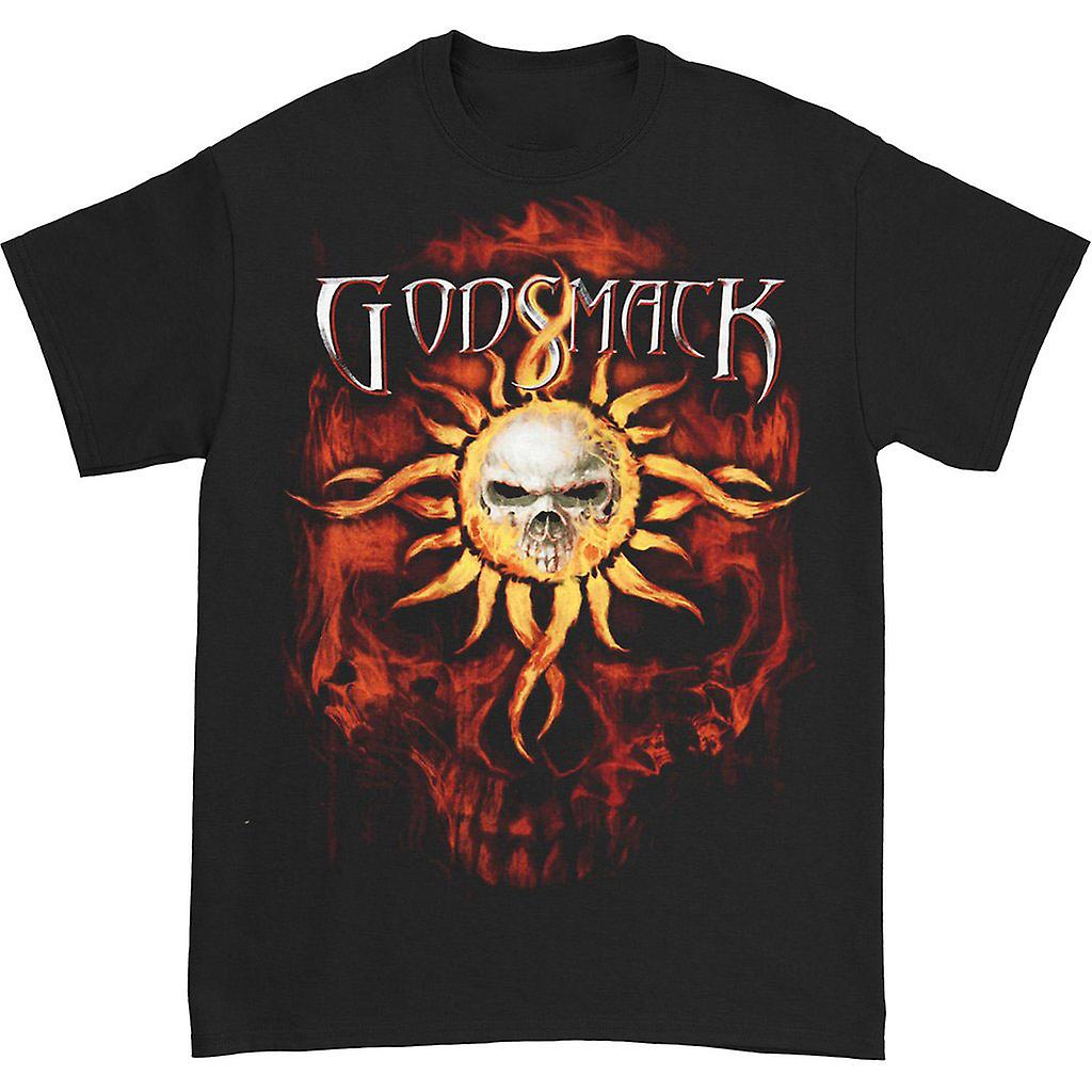 Foto 1 | Camiseta Rockinstone Godsmack Burning Skull 180 G/m² - Venta Internacional.