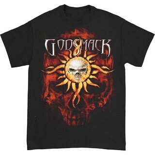 Foto 1 | Camiseta Rockinstone Godsmack Burning Skull 180 G/m² - Venta Internacional.