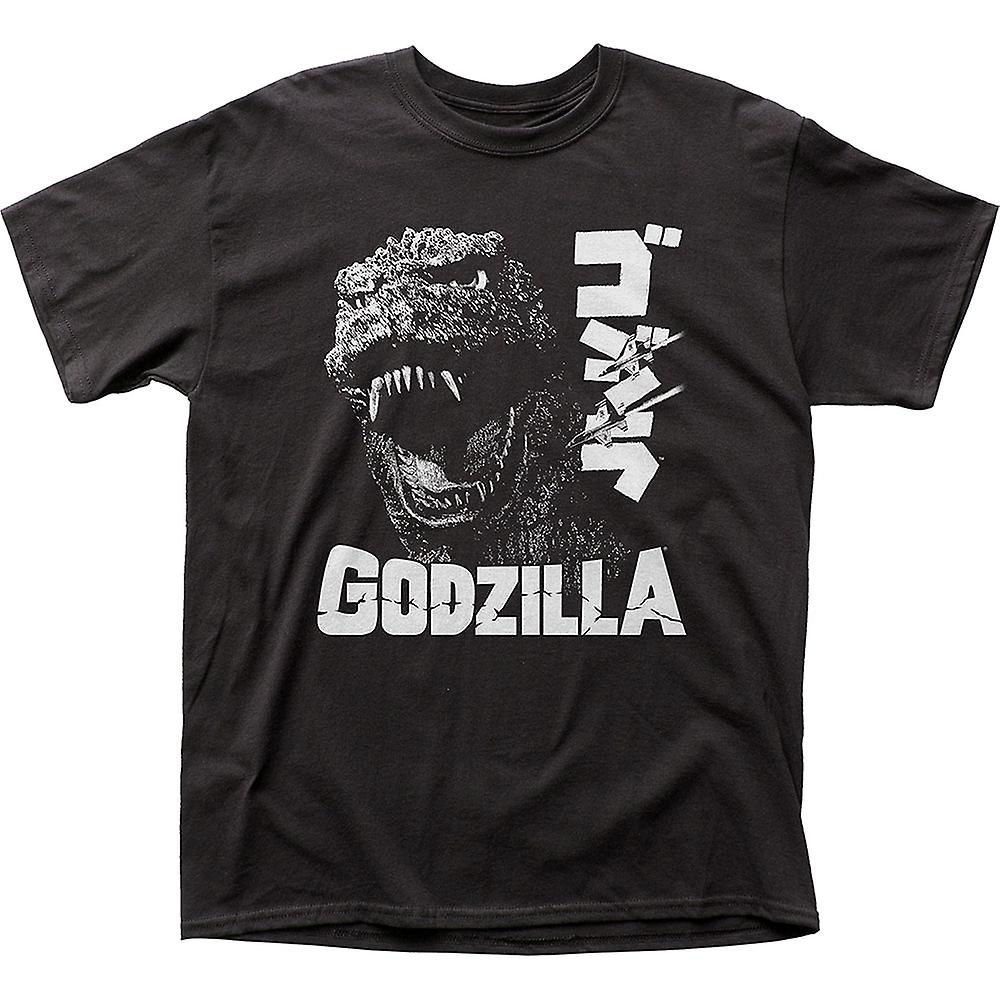 Foto 2 pulgar | Camiseta Rockinstone Godzilla En Blanco Y Negro 100% Algodón - Venta Internacional.
