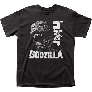 Foto 1 | Camiseta Rockinstone Godzilla En Blanco Y Negro 100% Algodón - Venta Internacional.