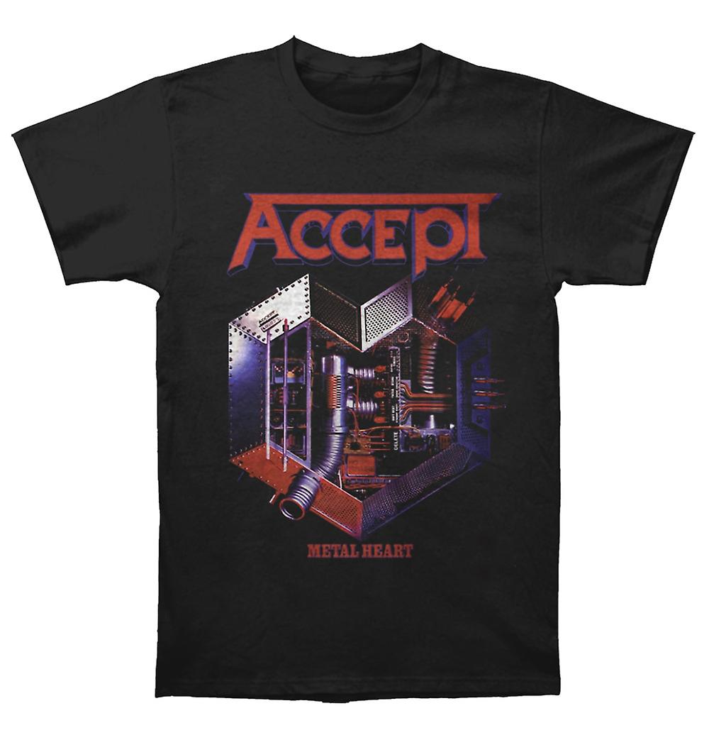 Foto 2 pulgar | Camiseta Rockinstone Accept Metal Heart 180 G/m², 100% Algodón - Venta Internacional.