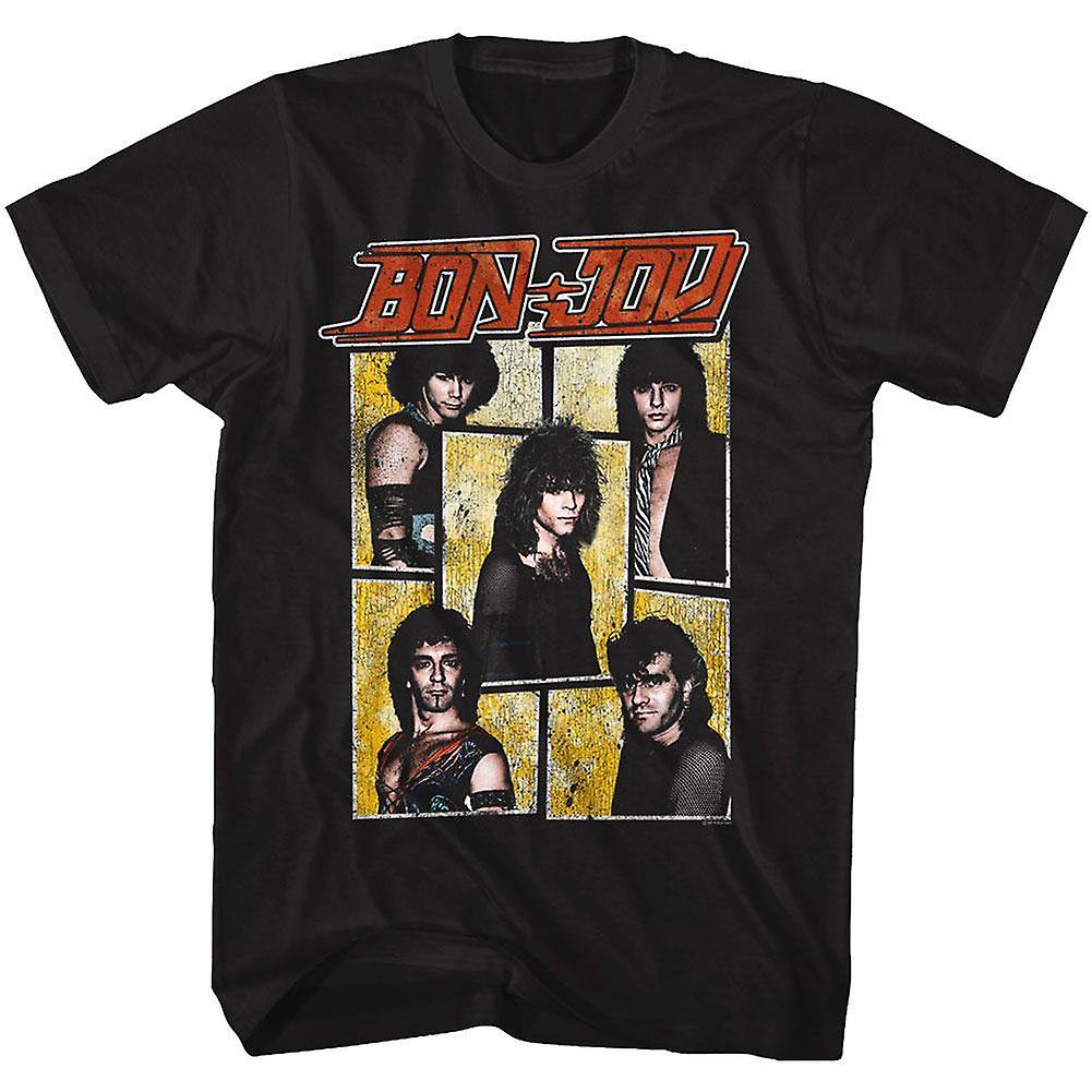 Foto 2 pulgar | Camiseta Rockinstone Bon Jovi Livin' On A Prayer 100% Algodón - Venta Internacional.