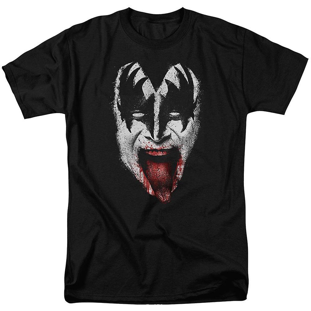 Foto 2 pulgar | Camiseta Rockinstone Kiss Demon Face 100% Algodón - Venta Internacional.
