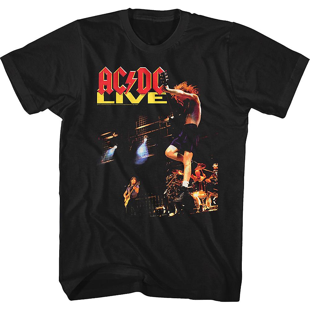 Camiseta Rockinstone Acdc Live 100% Algodón Para Hombre - Venta Internacional.