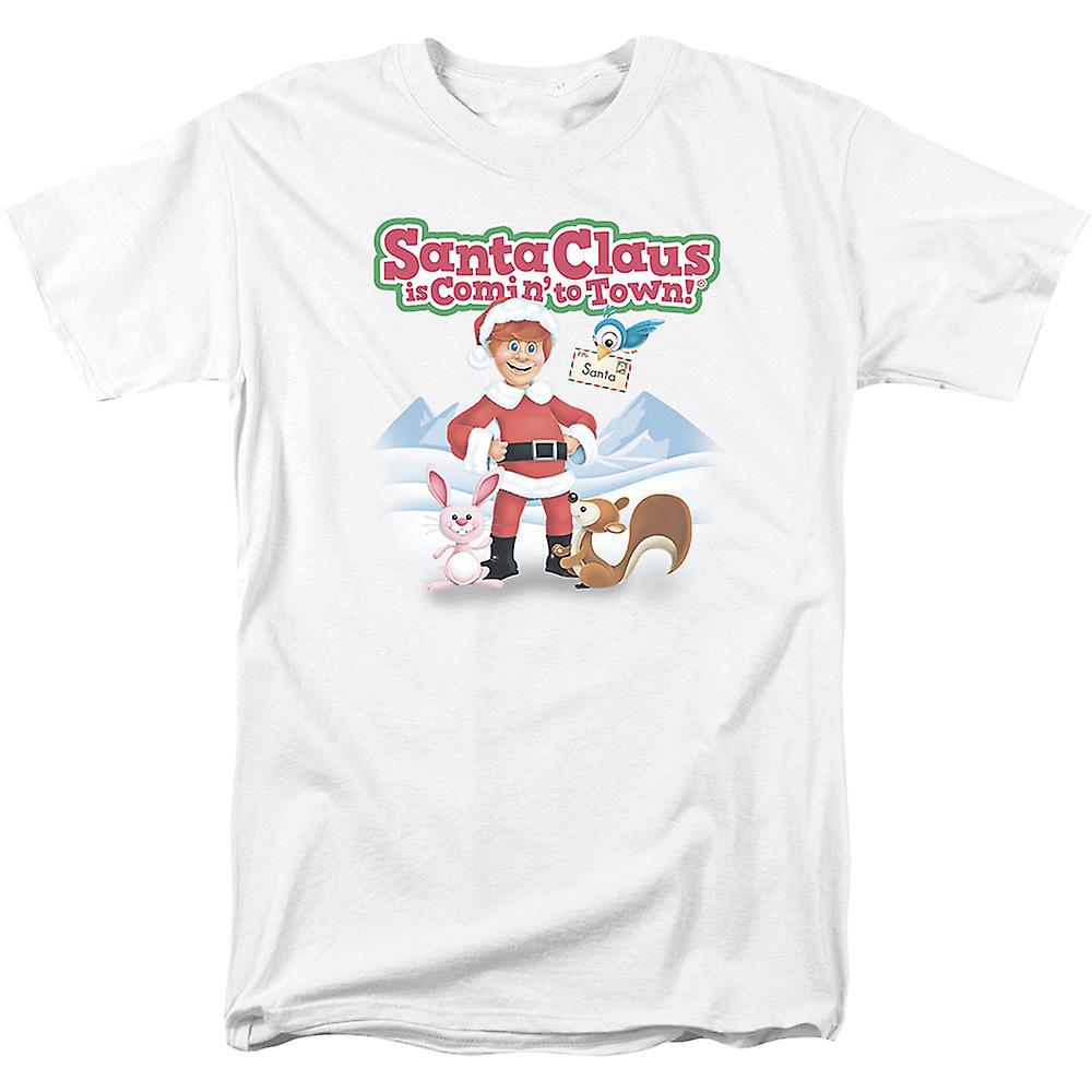 Foto 2 pulgar | Camiseta Rockinstone Santa Claus Is Comin' To Town - Venta Internacional.