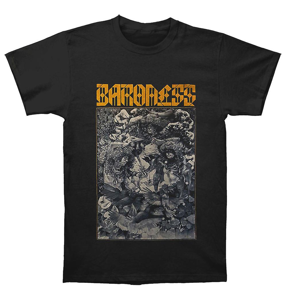 Foto 1 | Camiseta Rockinstone Baroness Dorada Y Gris Dateback - Venta Internacional.