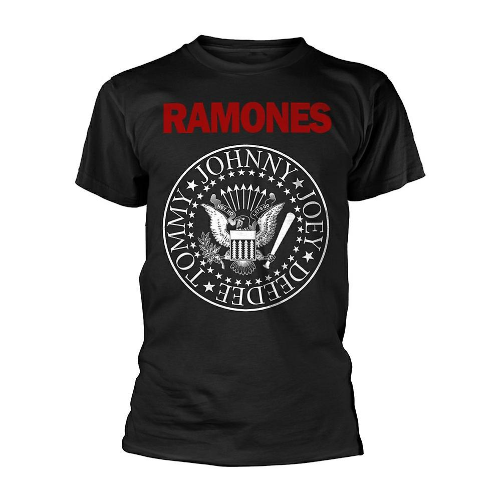 Foto 2 pulgar | Camiseta Rockinstone Ramones Con Texto Rojo Y Logotipo - Venta Internacional.