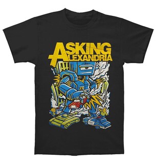 Foto 1 | Camiseta Rockinstone Preguntando A Alexandria Packaged Killer Robot - Venta Internacional.