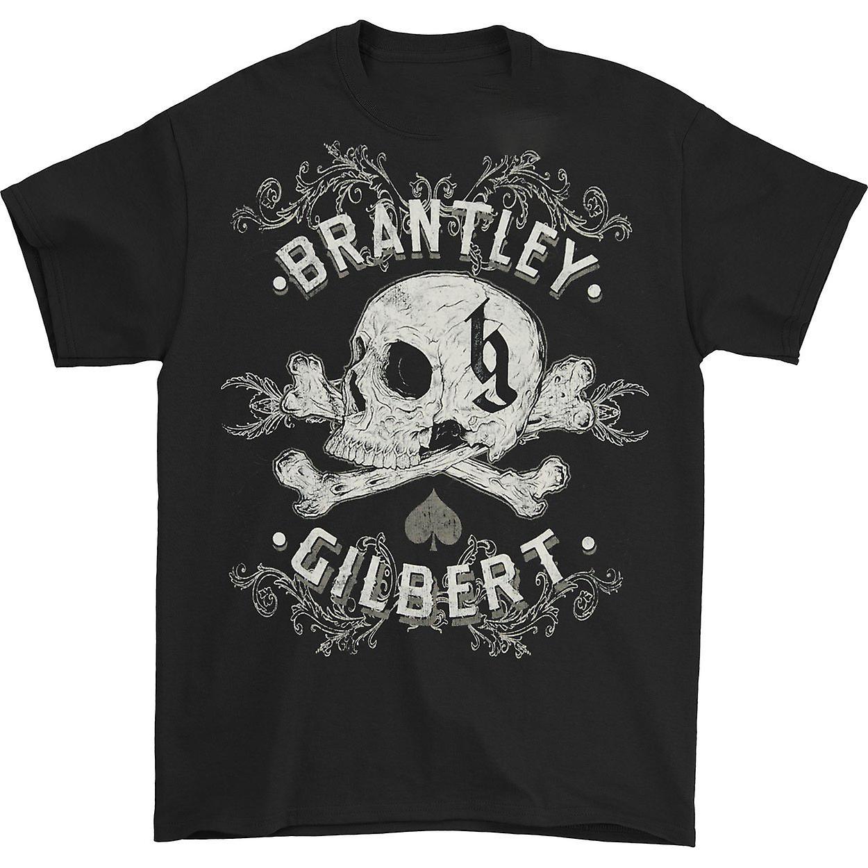 Foto 2 pulgar | Camiseta Rockinstone Brantley Gilbert Ornate Skull Para Hombre - Venta Internacional.