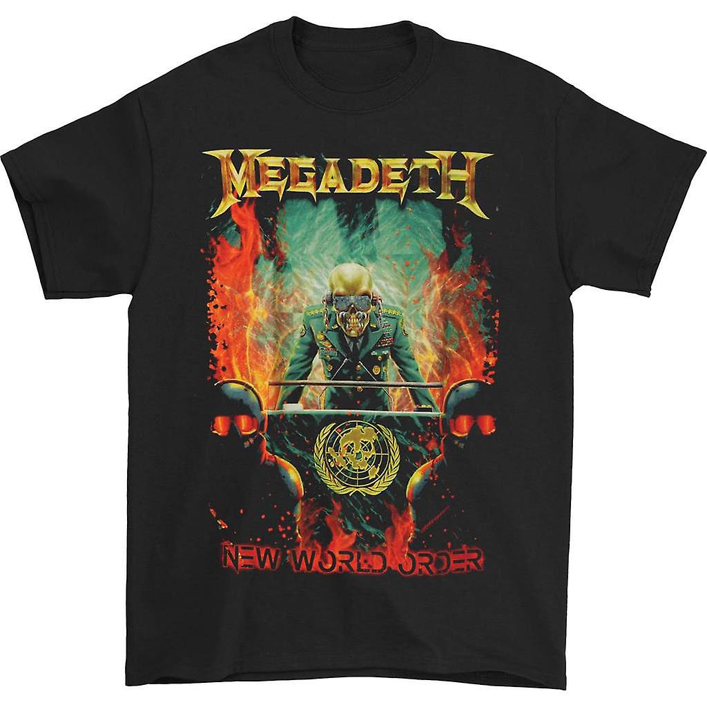 Foto 1 | Camiseta Rockinstone Megadeth New World Order Para Hombre - Venta Internacional.