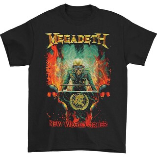 Foto 1 | Camiseta Rockinstone Megadeth New World Order Para Hombre - Venta Internacional.