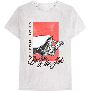 Foto 1 | Camiseta Rockinstone Con Estampado De Elton John Bennie And The Jets - Venta Internacional.