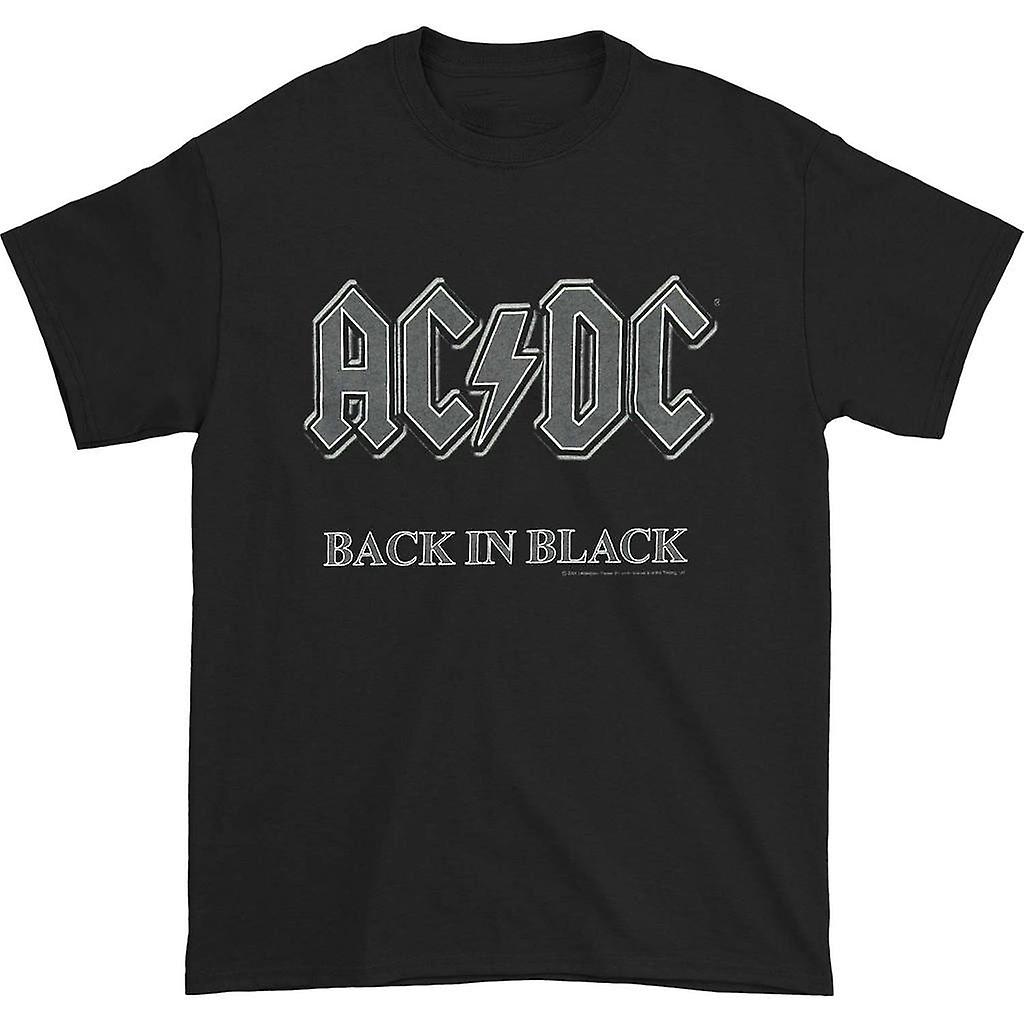 Foto 1 | Camiseta Rockinstone Ac/dc Back En Negro 100% Algodón - Venta Internacional.