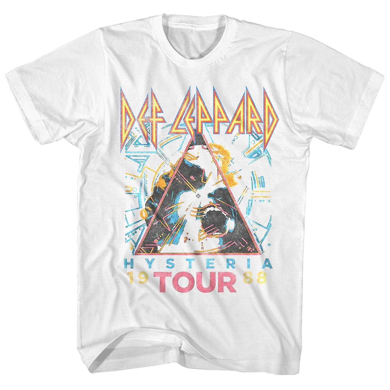 Foto 2 pulgar | Camiseta Rockinstone DEF Leppard Hysteria Tour '88 para Hombre - Venta Internacional