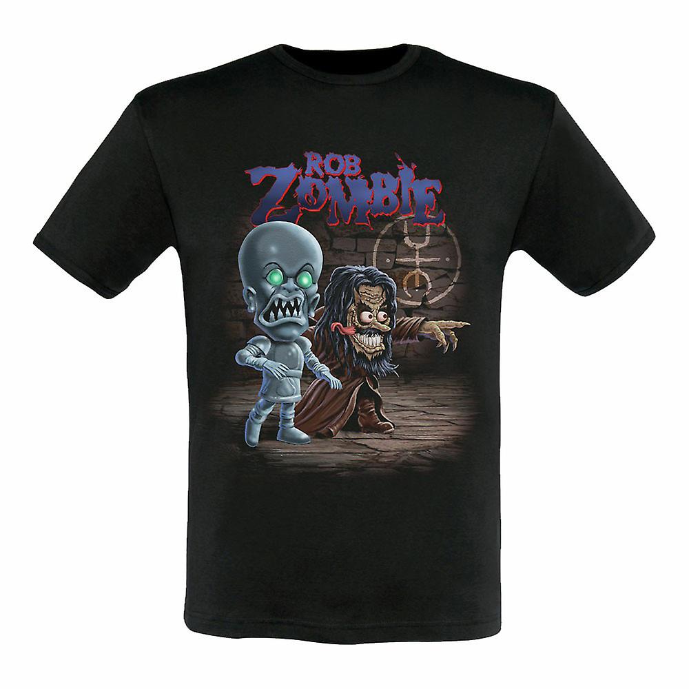 Foto 2 pulgar | Camiseta Rob Zombie Rob And Robot 2017 Para Hombre - Venta Internacional.