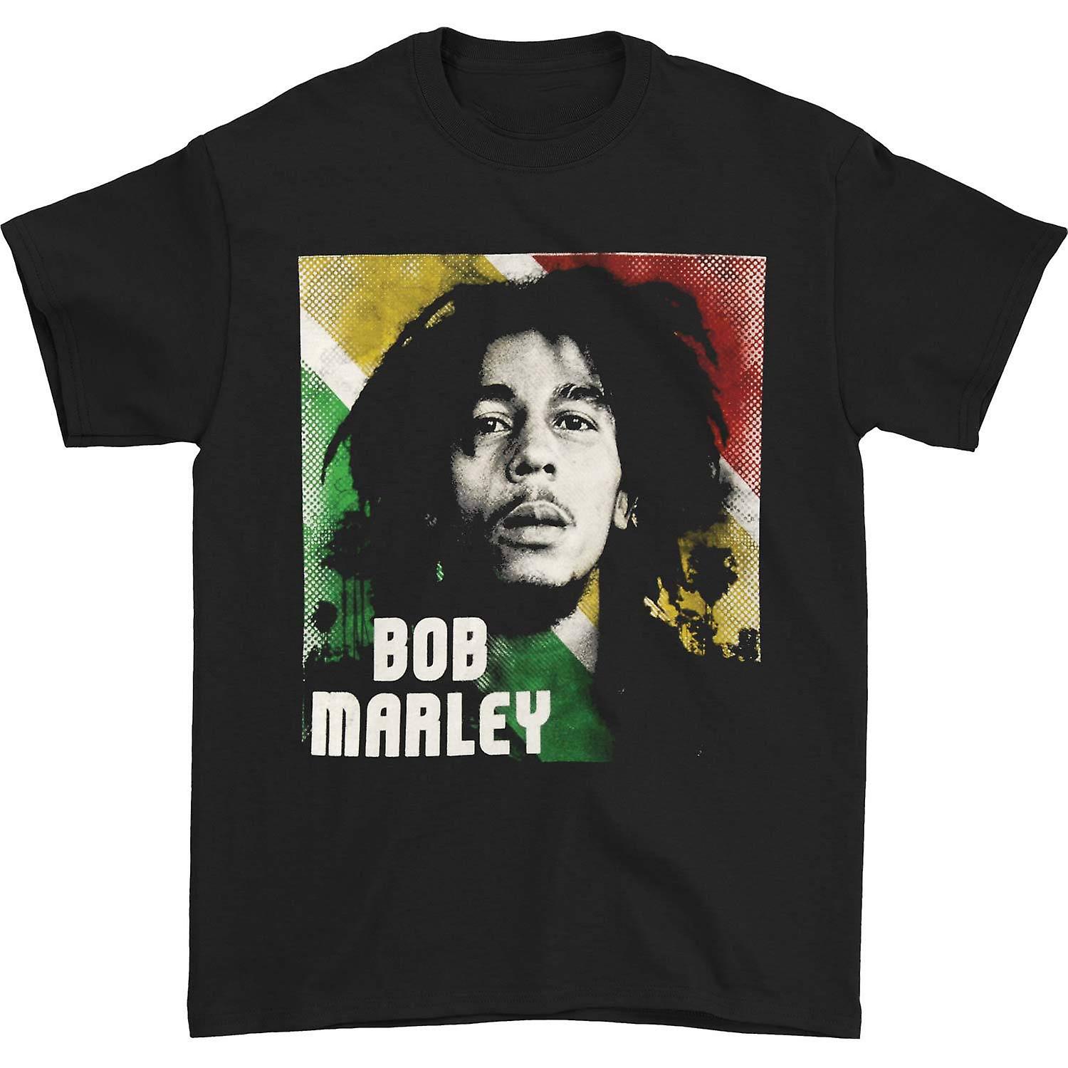 Camiseta Rockinstone Bob Marley Rasta Portrait 180 G/m² - Venta Internacional.