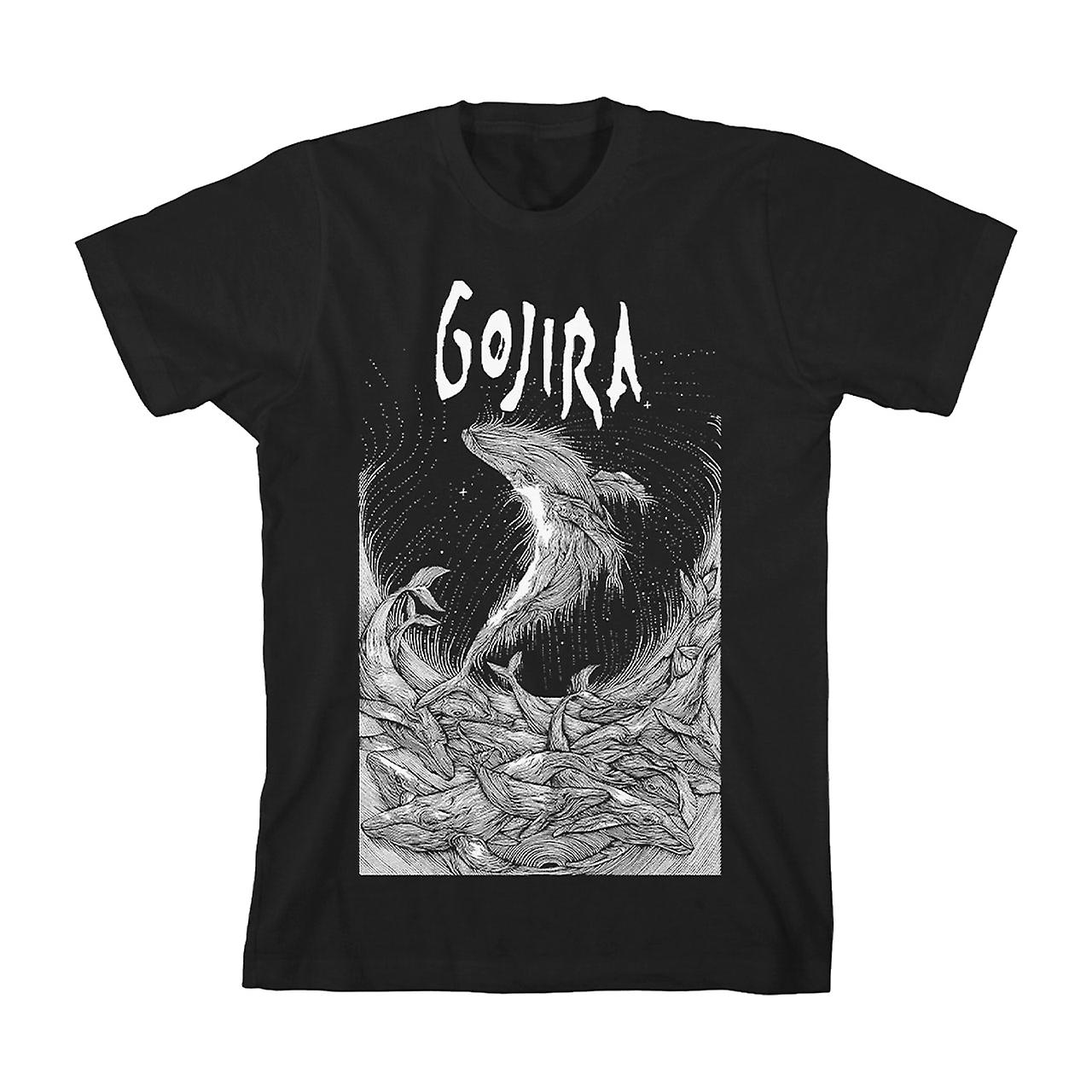 Foto 2 pulgar | Camiseta Rockinstone Gojira Wood Block Whales 180 G/m² - Venta Internacional.