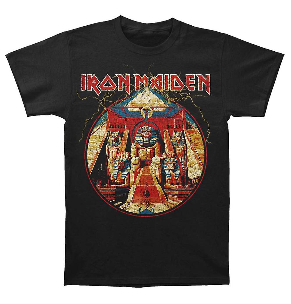 Foto 1 | Camiseta Rockinstone Iron Maiden Powerslave Lightning Circle - Venta Internacional.