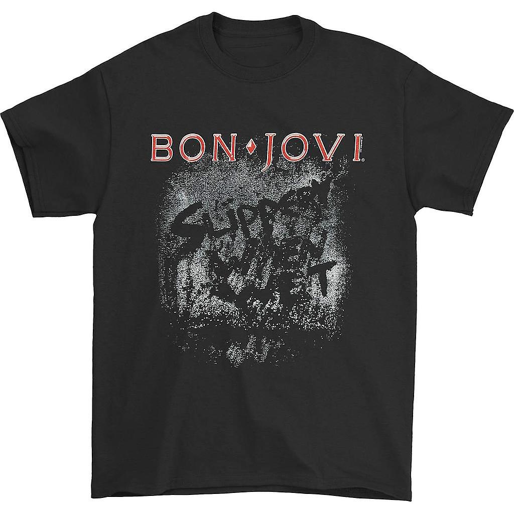 Foto 2 pulgar | Camiseta Rockinstone Bon Jovi More Slippery 180 G/m², 100% Algodón - Venta Internacional.
