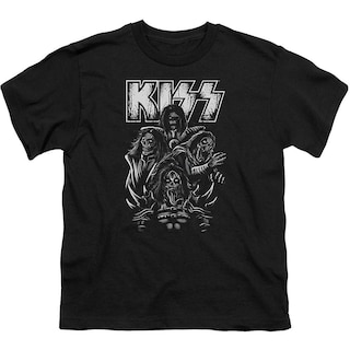 Foto 1 | Camiseta Rockinstone Kiss Skull 100% Algodón 180 G/m² - Venta Internacional.