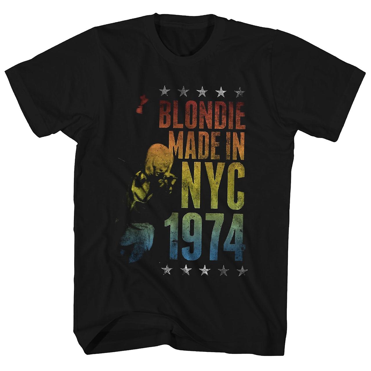 Foto 2 pulgar | Camiseta Rockinstone Blondie Hecha En Nueva York 1974 Para Hombre - Venta Internacional.