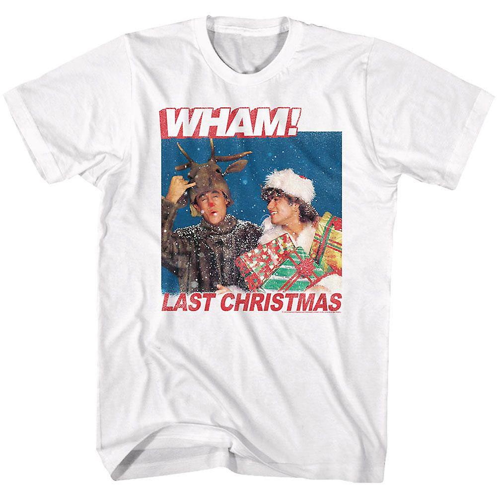 Foto 2 pulgar | Camiseta Rockinstone Wham Last Christmas Lyrics 180 G/m² - Venta Internacional.