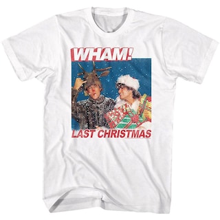 Foto 1 | Camiseta Rockinstone Wham Last Christmas Lyrics 180 G/m² - Venta Internacional.