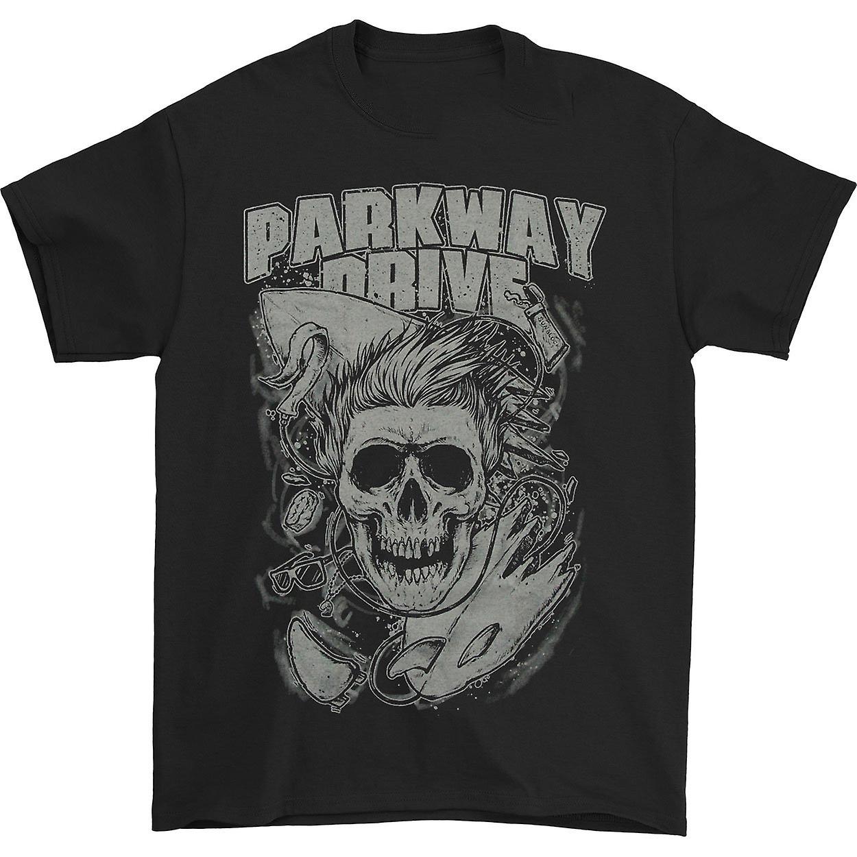 Foto 1 | Camiseta Rockinstone Parkway Drive Surfer Skull Para Hombre - Venta Internacional.