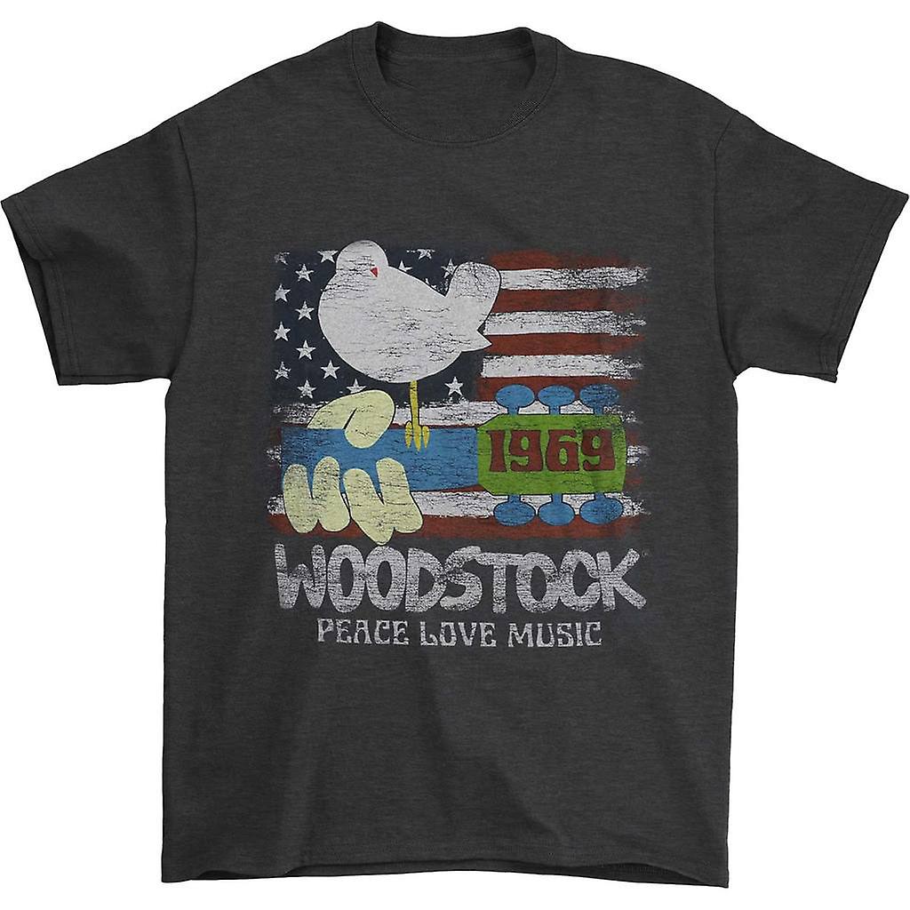 Foto 2 pulgar | Camiseta Woodstock Americana Rockinstone 180 G/m² 100% Algodón - Venta Internacional.