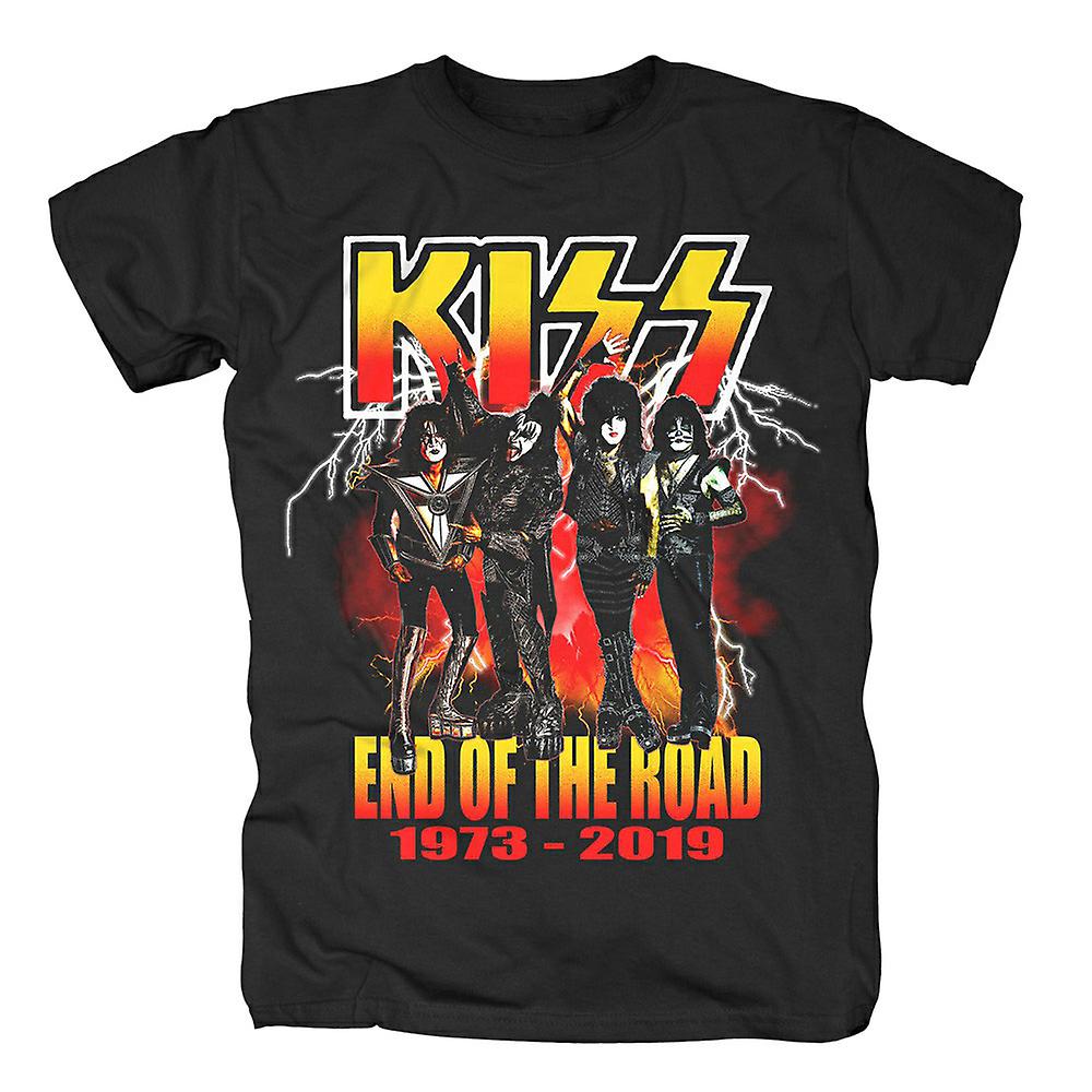 Foto 2 pulgar | Camiseta Rockinstone Kiss End Of The Road Lightning 180 G/m² - Venta Internacional.