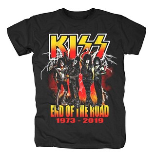 Foto 1 | Camiseta Rockinstone Kiss End Of The Road Lightning 180 G/m² - Venta Internacional.