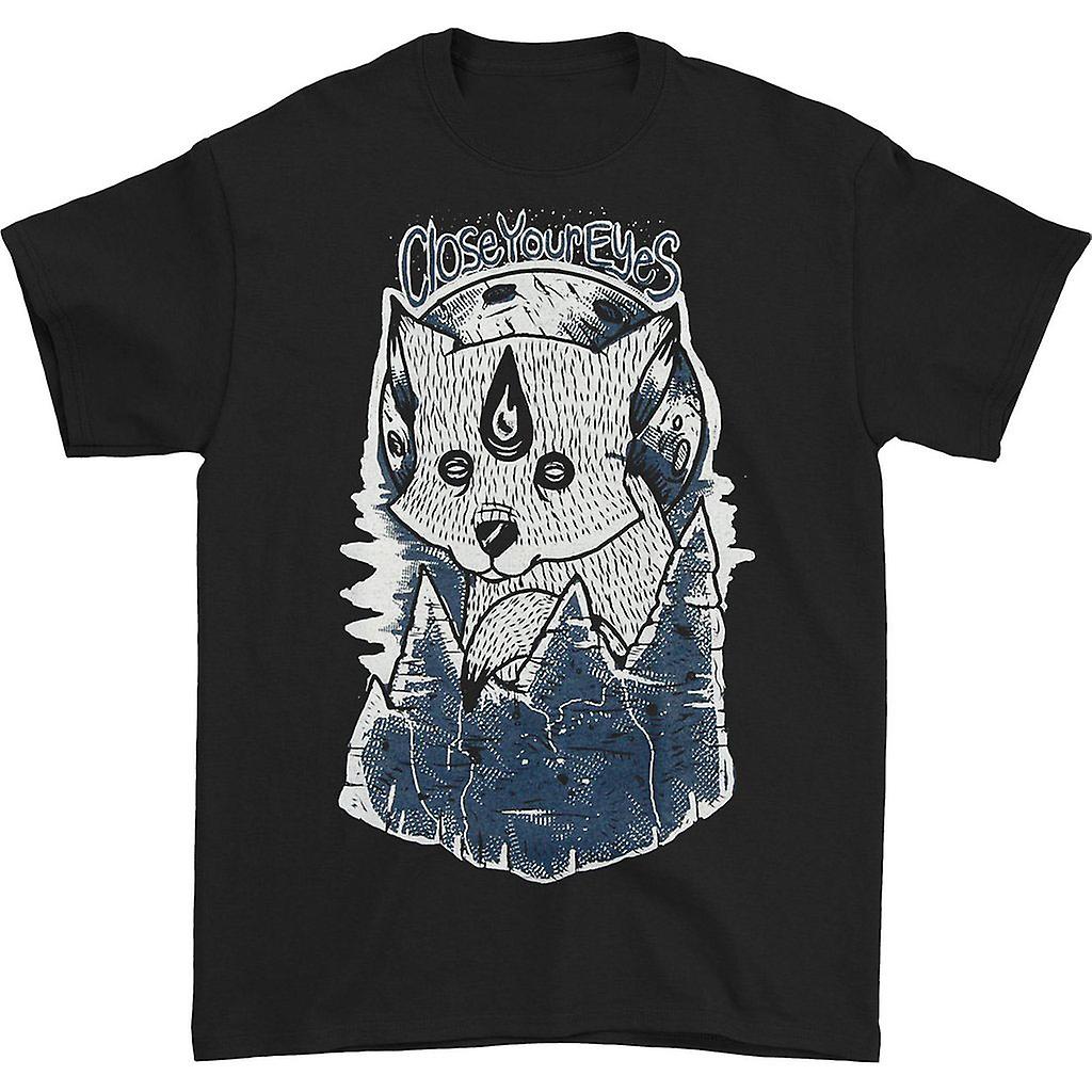 Foto 1 | Camiseta Rockinstone Close Your Eyes Wolves, 180 G/m², 100% Algodón - Venta Internacional.