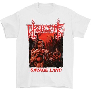 Foto 1 | Camiseta Rockinstone Gruesome Savage Land 180 G/m², 100% Algodón - Venta Internacional.