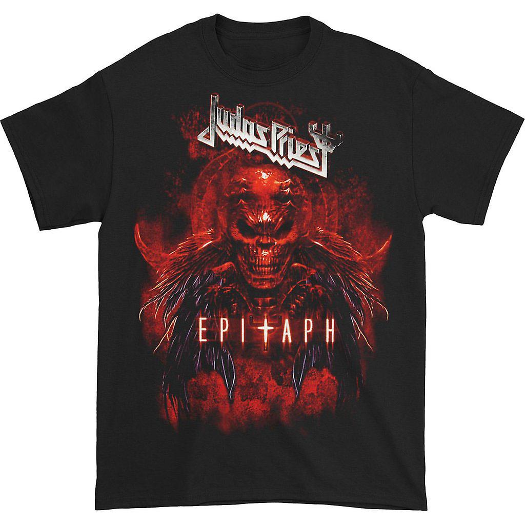 Foto 2 pulgar | Camiseta Rockinstone Judas Priest Epitaph Red Horns Para Hombre - Venta Internacional.