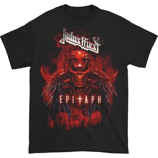 Foto 1 | Camiseta Rockinstone Judas Priest Epitaph Red Horns Para Hombre - Venta Internacional.