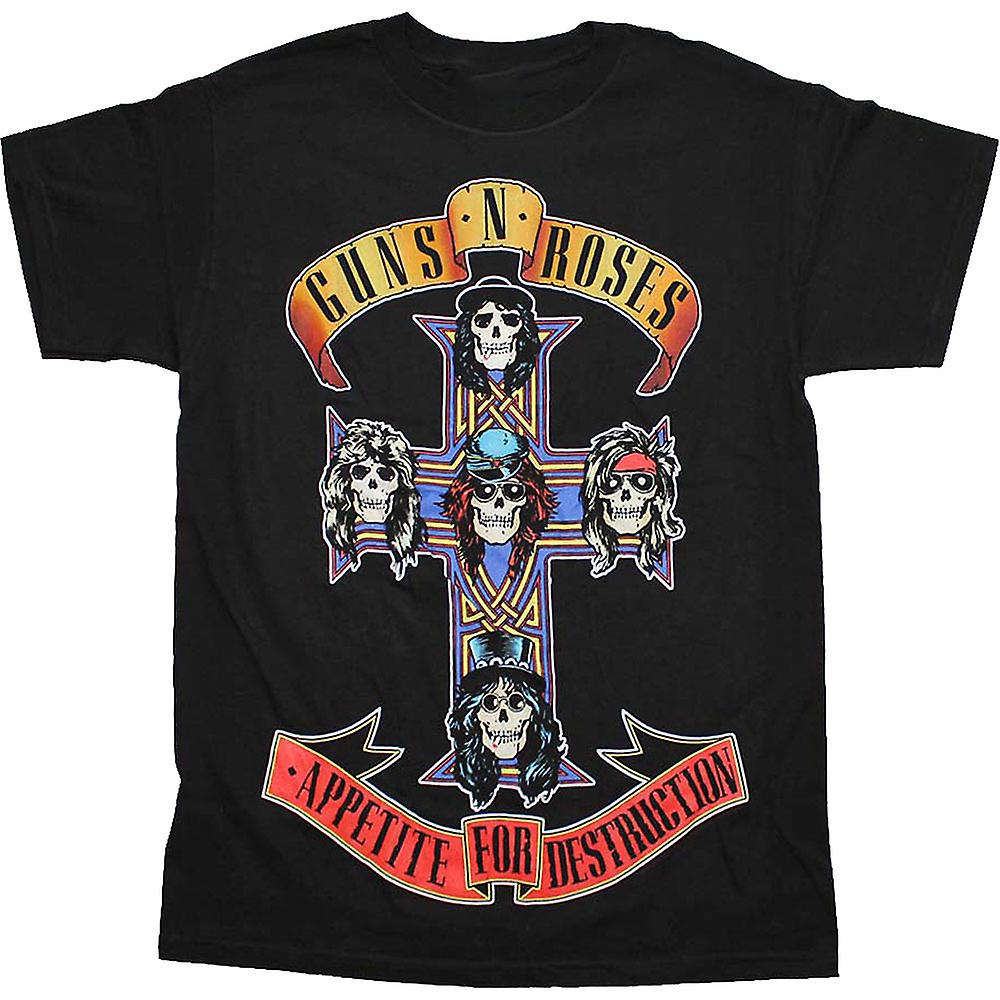 Foto 2 pulgar | Camisa Rockinstone Gnr Appetite For Destruction De Algodón De 180 G/m² - Venta Internacional.