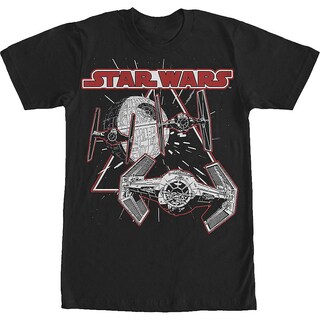 Foto 1 | Camiseta Rockinstone Star Wars Tie Fighters 100% Algodón - Venta Internacional.