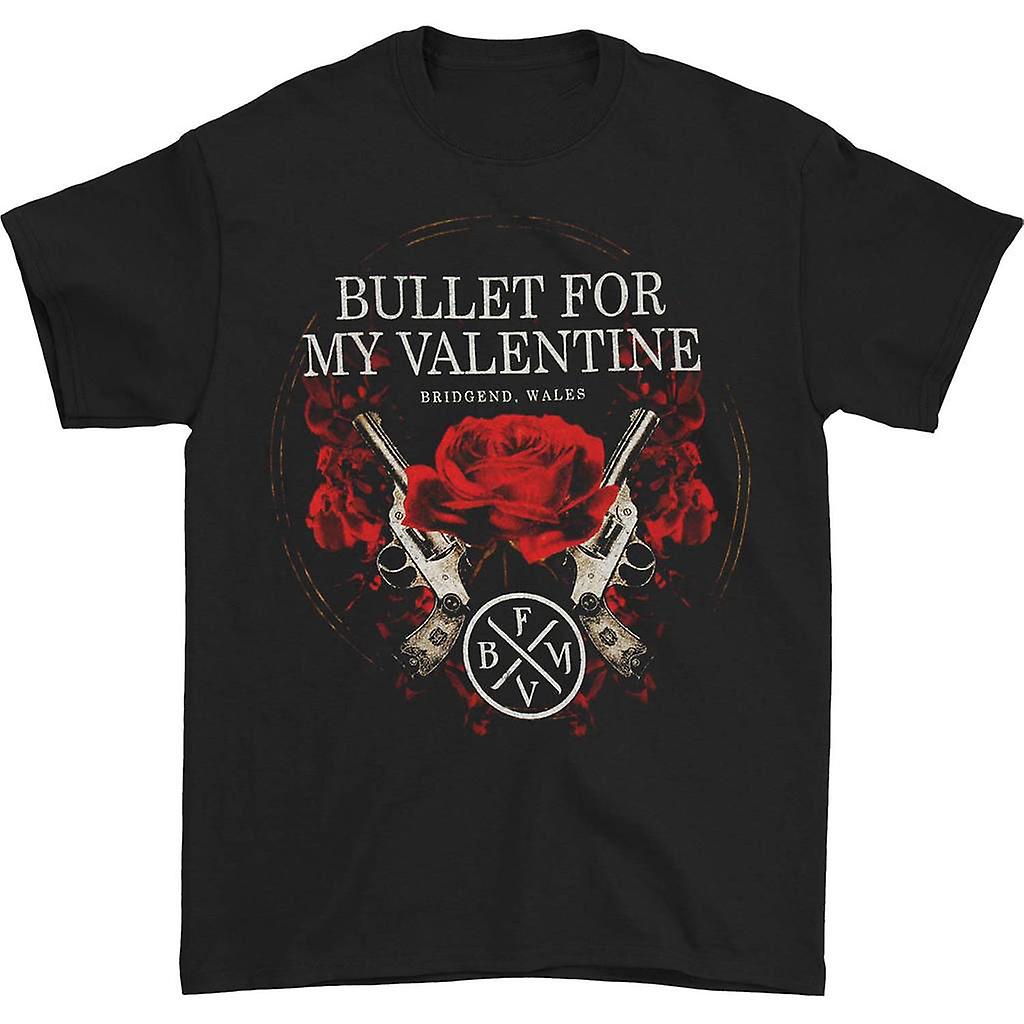 Foto 1 | Camiseta Bullet For My Valentine Roses & Pistols Para Hombre - Venta Internacional.
