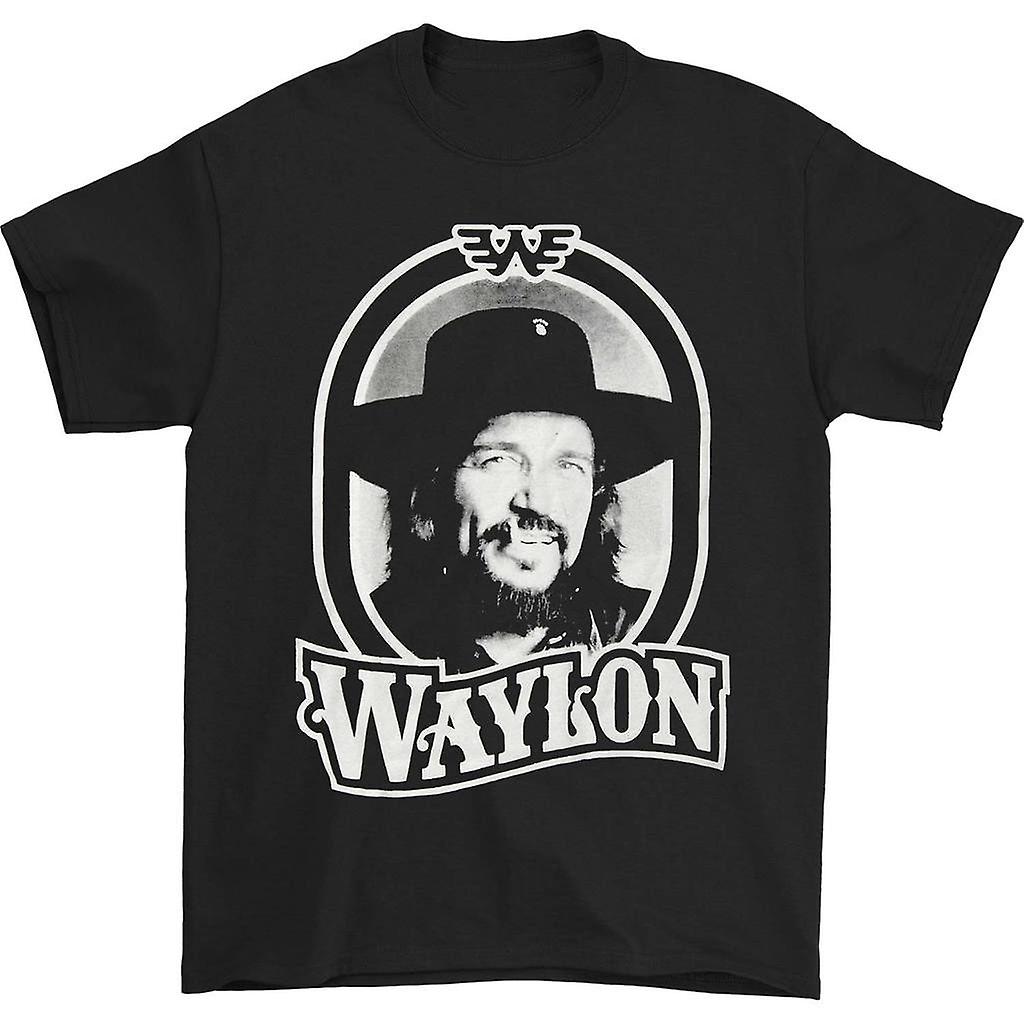 Foto 2 pulgar | Camiseta Rockinstone Waylon Jennings Tour 79 Negra - Venta Internacional.