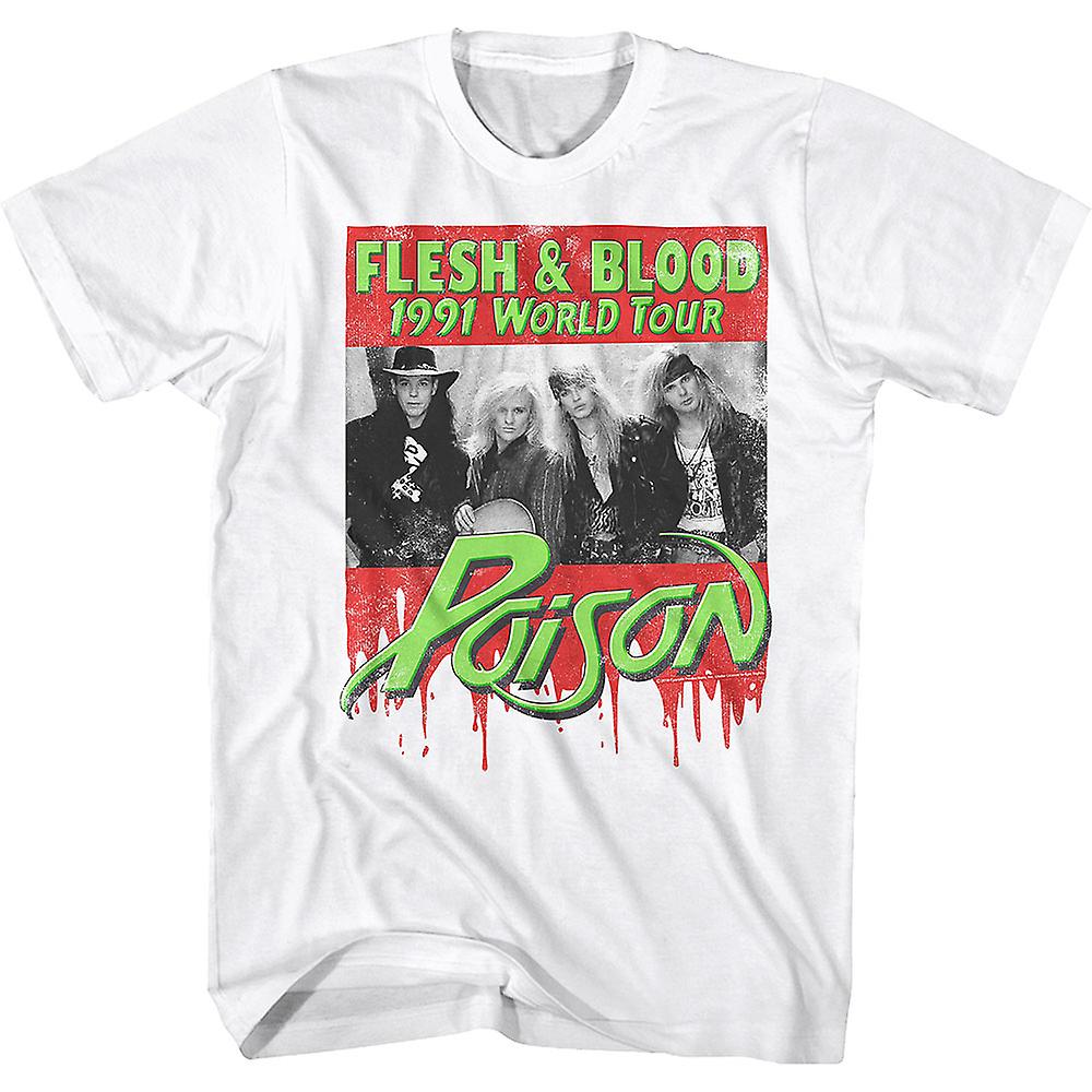 Foto 1 | Camiseta Rockinstone 1991 World Tour Poison 180 G/m² - Venta Internacional.