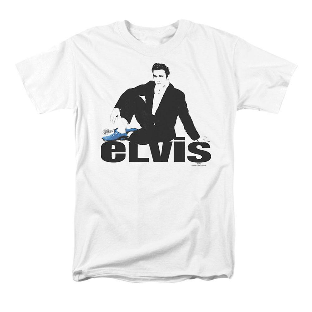 Foto 1 | Camiseta Rockinstone Elvis Presley De Gamuza Azul 180 G/m² - Venta Internacional.