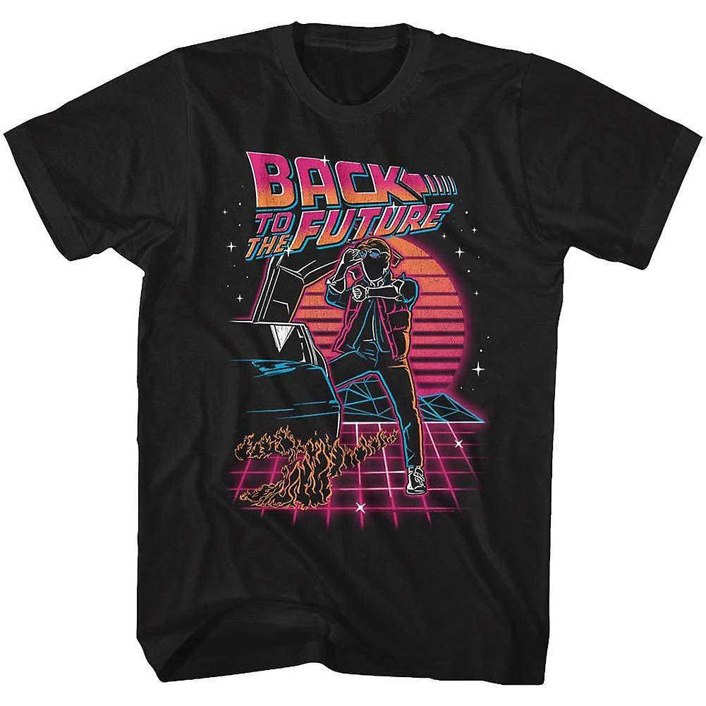 Foto 2 pulgar | Camiseta Rockinstone Regreso Al Futuro Synthwave Future - Venta Internacional.